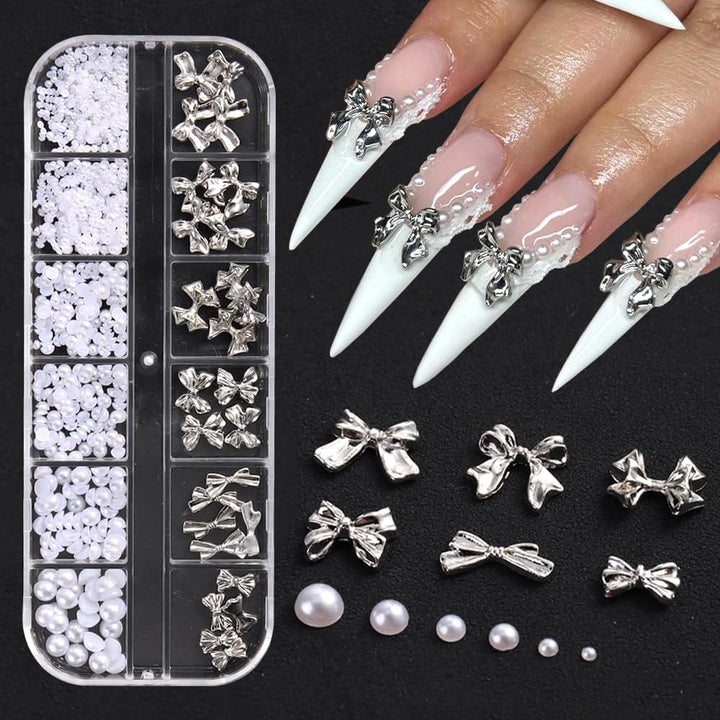 3D Mini Metal Punk Nail Art Studs Mixed Sizes Gold Black Cone Spikes Alloy Nail Rivets Jewelry for Women Goth Nail Art Charms Nails Accessories DIY Crafts Decorations