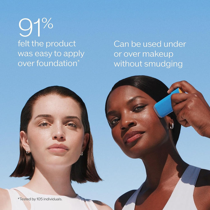 Clear Sunscreen Stick SPF 50+ - Invisible Broad-Spectrum Face Sunscreen - Wear under & over Makeup - Lightweight Formula - All Skin Types