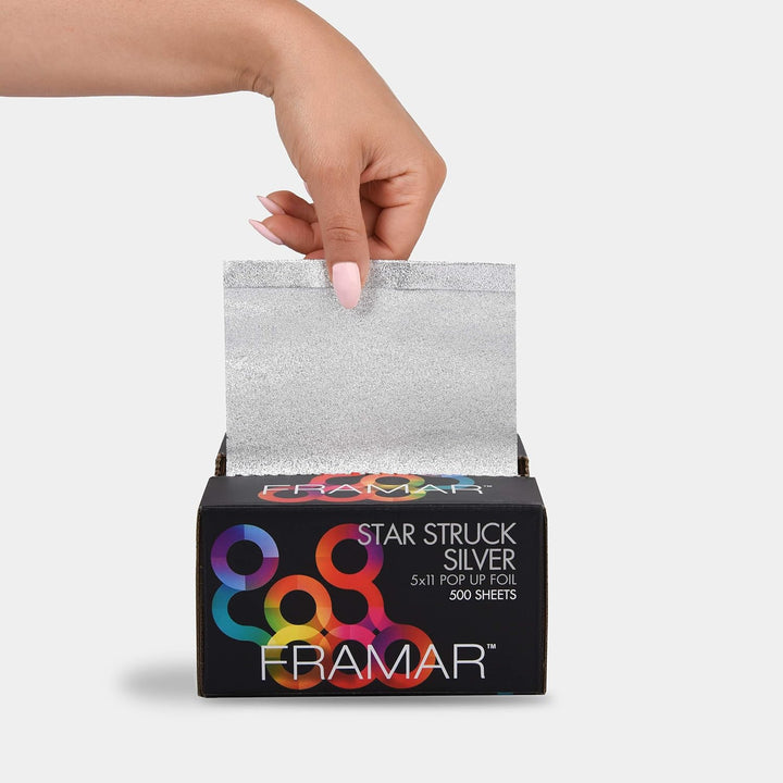 Silver Hair Foils for Highlighting - Pop up Hair Foil for Hair Highlighting, Highlight Foils for Hair, Aluminum Foil Sheets, Salon Foils for Hair Stylist, Non Slip 500 Pop up Foil Sheets