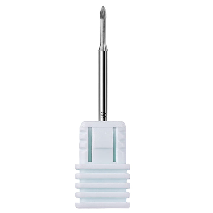 Cuticle Nail Drill Bit - Safety Tungsten Carbide Cuticle Remover Drill Bit Needle Bit under Nail Cleaner Dead Skin Nail Prepare 3/32'' for Electric Nail File Nail Buffer Bit-3Xf (Silver,Fine)