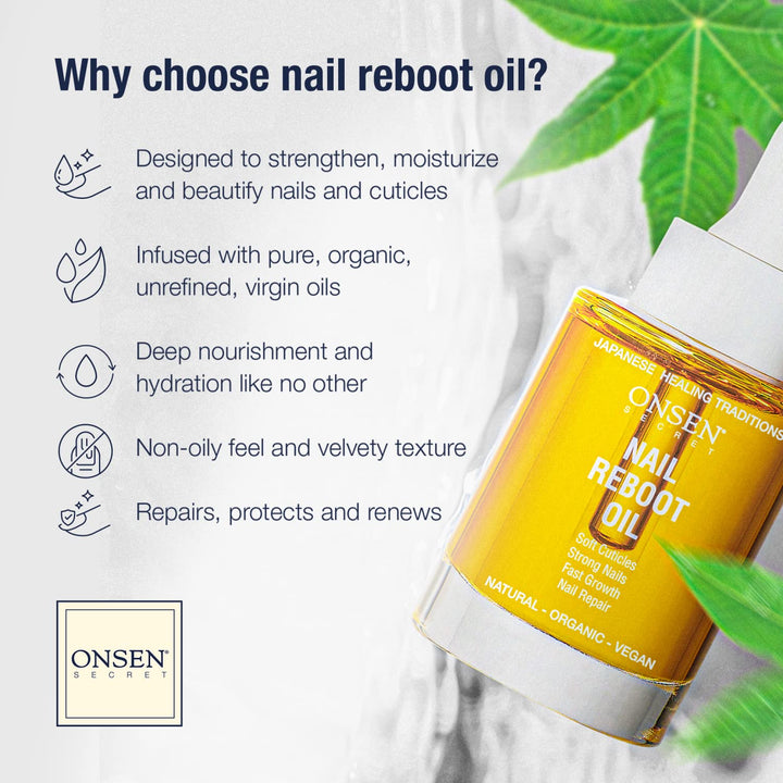 Secret Nail Reboot Duo - Treatment for Damaged Nails - Natural Nail Care & Cuticle Repair - Visible Results for Perfect Nails, Cuticle Conditioner Cream 30Ml & Nail Reboot Oil 30Ml