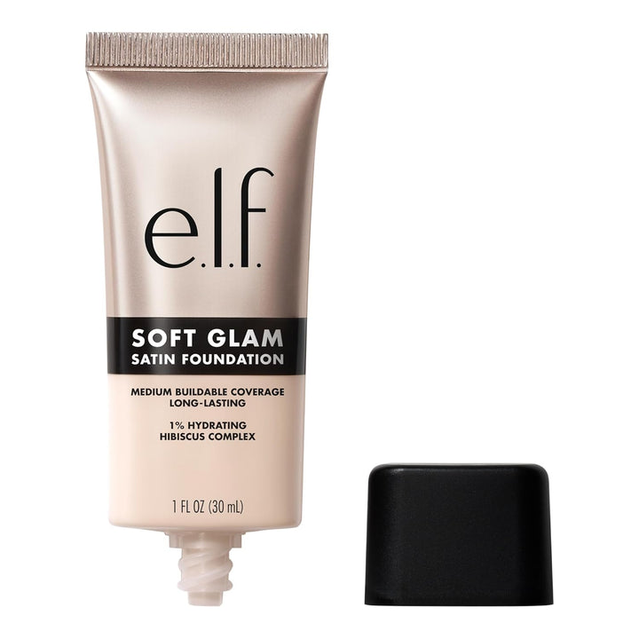 Soft Glam Foundation, Medium Coverage, Long-Lasting & Buildable Foundation for a Smooth, Satin Finish, Vegan & Cruelty-Free, 25 Light Neutral