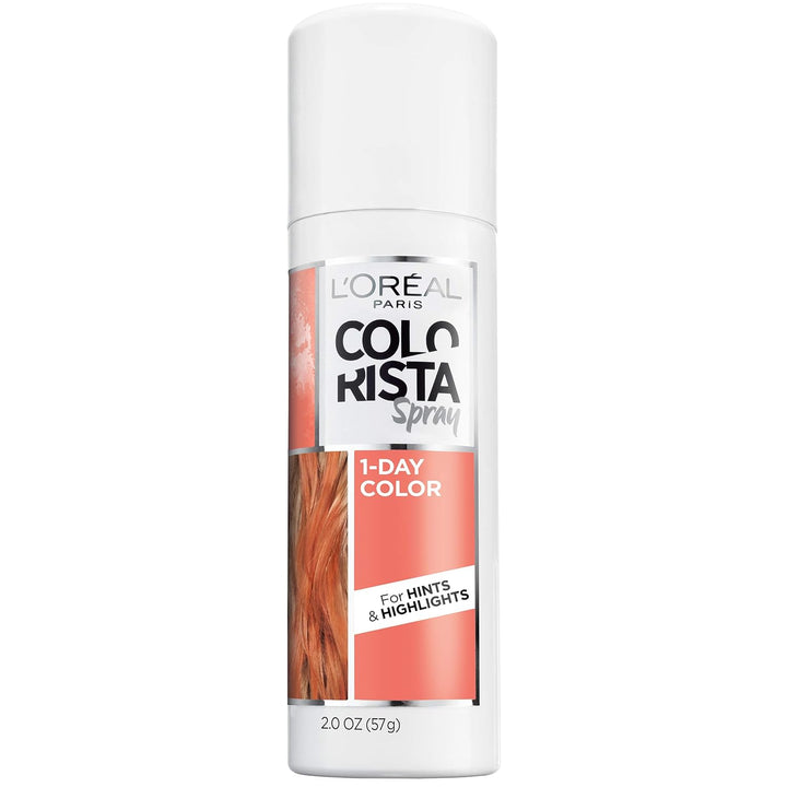 Colorista 1-Day Washable Temporary Hair Color Spray, Silver, 2 Ounce