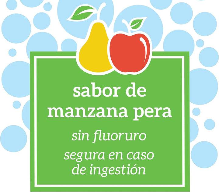 Fluoride-Free Baby Toothpaste, Safe to Swallow, Apple Pear, 1-Pack, 1.4Oz/40G, 0-3 Years