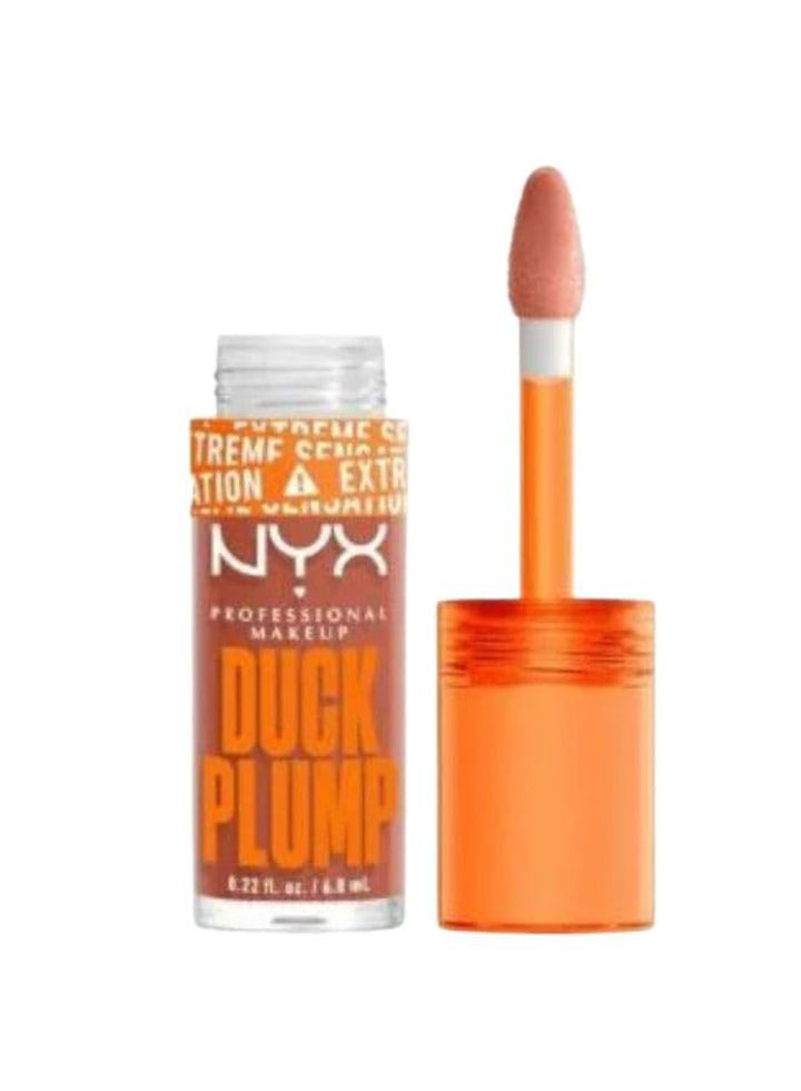 Duck Plump High Pigment Lip Gloss, Lip Plumper Gloss with Spicy Ginger - Clearly Spicy