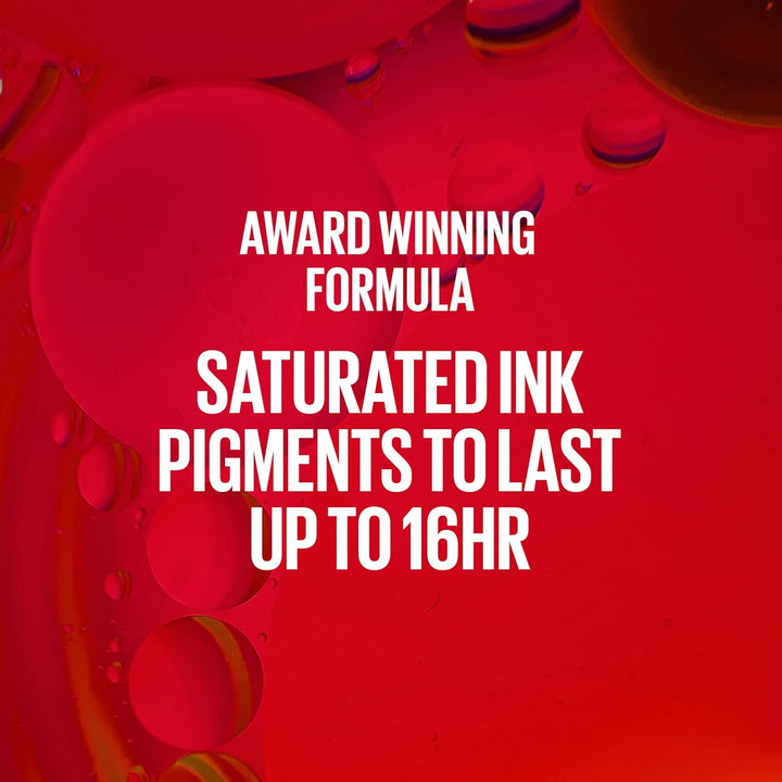 Super Stay Matte Ink Liquid Lipstick Makeup, Long Lasting High Impact Color, up to 16H Wear, Exhilarator, Ruby Red, 1 Count, Packaging May Vary