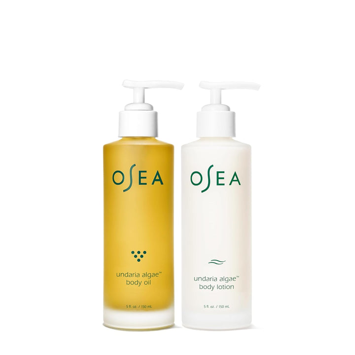 Undaria Body Bestsellers Full Size Set – Includes Undaria Algae™ Body Oil 5Oz & Undaria Algae™ Body Lotion 5Oz – Hydrating & Firming Body Care – Perfect Holiday Gift Set