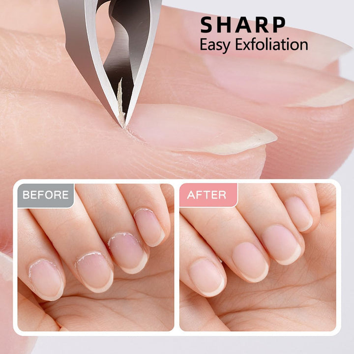 Cuticle Trimmer 3/4 Jaw Extremely Sharp Cuticle Nippers Scissors Stainless Steel Clippers Cutter Remover Pedicure Manicure Nail Tool, Cuticle Pusher, Nail Cuticle Trimmer Professional Cuticle Cutter