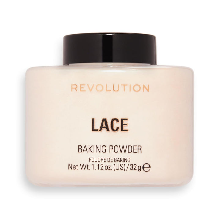 Revolution, Loose Baking Powder, Makeup Setting Powder, Long Lasting Coverage, Mattifies & Reduces Shine, Translucent, 1.12 Oz