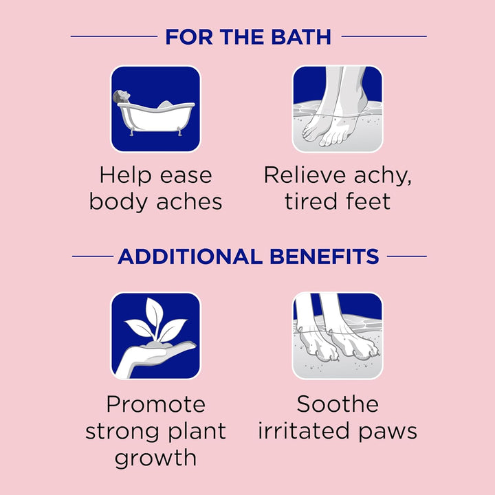 Pure Epsom Salt Bulk Magnesium Sulfate USP, Fragrance Free, 19 Lbs