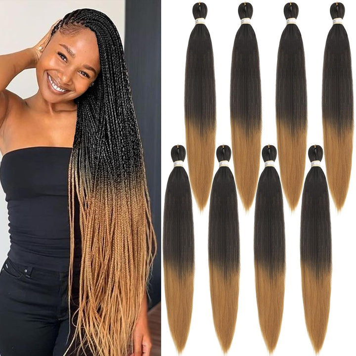 Long Purple Braiding Hair 30 Inch, Pre Stretched Synthetic Braiding Hair for Braids,2 Packs Purple Rumi Hair Extensions for Stage Party Halloween Costume Cosplay