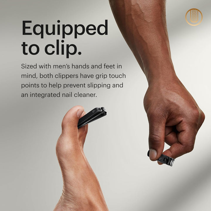 ® Shears 3.0, 5-Piece Precision Men’S Nail Grooming Travel Kit, Stainless Steel Manicure Set with Fingernail & Toenail Clippers, Nail File, Slant Tip Tweezers, Cuticle Scissors, Travel Case