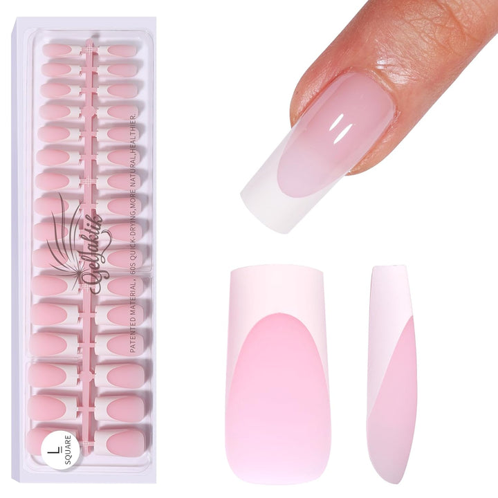 Nail Dual Forms for Poly Gel, 288PCS French Nail Forms, 8 Shapes, 12 Sizes Clear Poly Gel Nail Molds for DIY Nails Extension Kit for Salon-Quality Manicures at Home