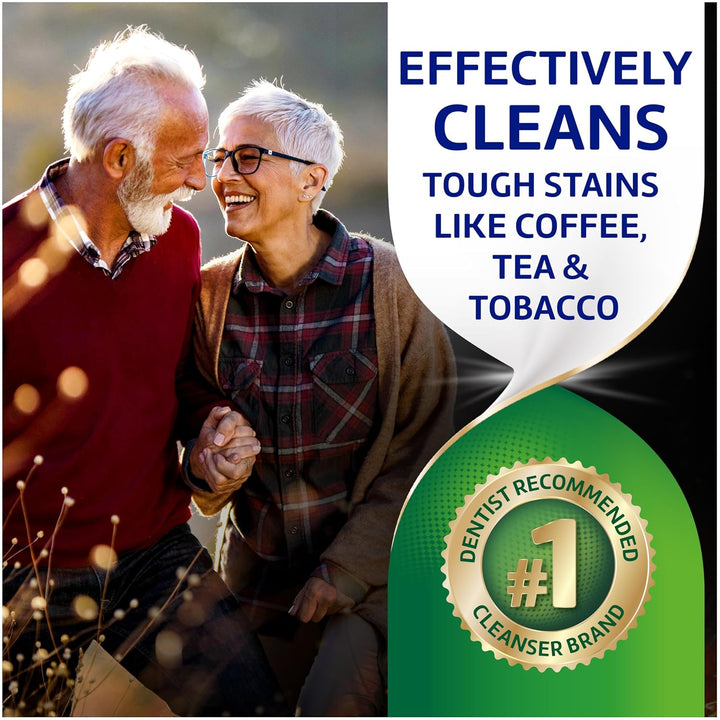 Smokers Antibacterial Dental Appliance Cleanser Tablets, 90 Count