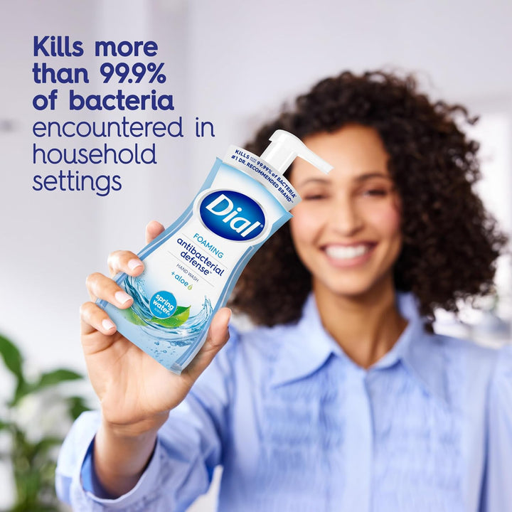 Antibacterial Defense Foaming Hand Soap + Aloe, Spring Water Scent, 52 Fl Oz Hand Soap Refill, Dermatologist-Tested, Gentle on Skin