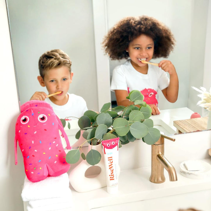 Kids Mineral Toothpaste - Kids Hydroxyapatite Toothpaste - Made by Dentists, Safe to Swallow, No Added Fluoride and All Natural - Cake Batter Flavor, 3.4 Oz