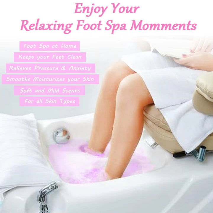 Bath Foot Bombs, 16 Pack Foot Soak with Bath Salt and Tea Tree Oil for Christmas. Organic Natural Handmade Aroma Pure Essential Oil Bubble Feet Balls for Foot Callus, Stubborn Feet Odor Scent.