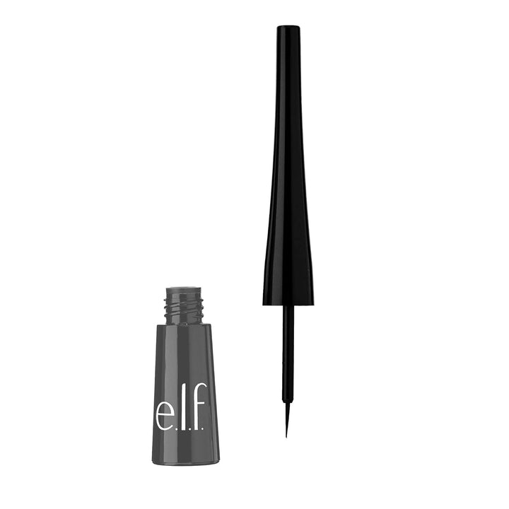 Liquid Eyeliner, High-Pigment Liquid Eyeliner with Extra-Fine Brush Tip, Easy Glide Smudge-Proof Formula, Jet Black
