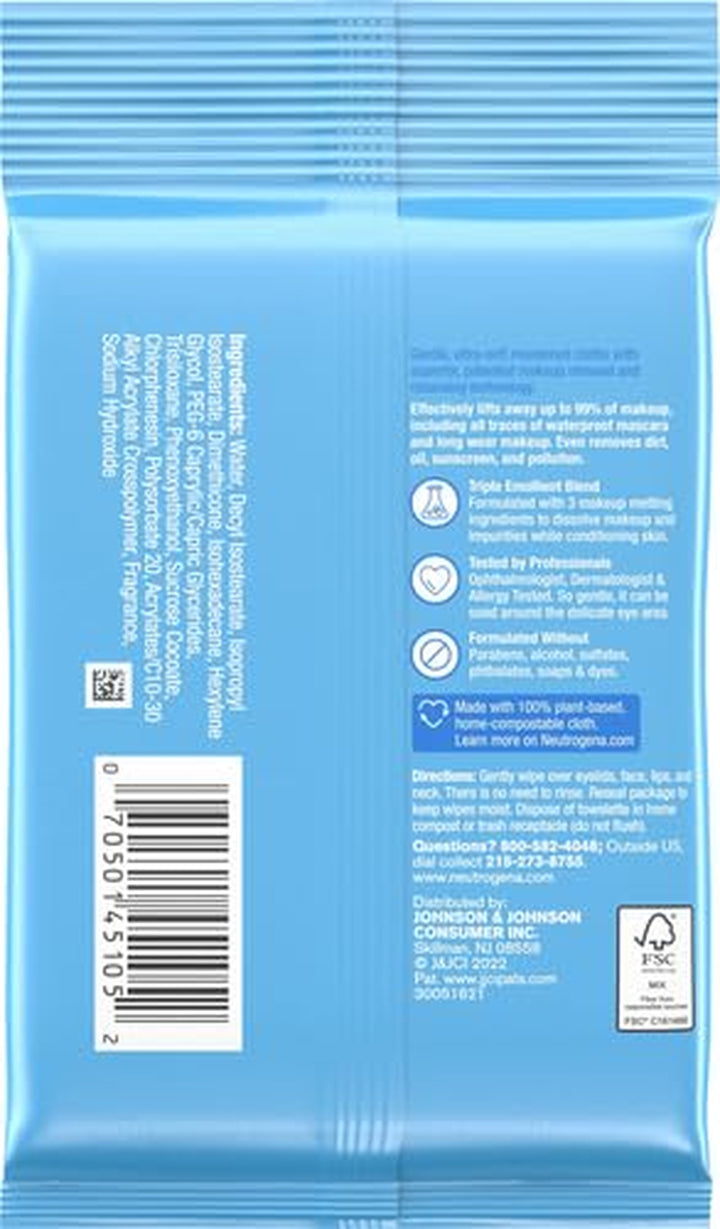 Make-Up Remover Cleansing Towelettes, 7 Count, Packaging May Vary
