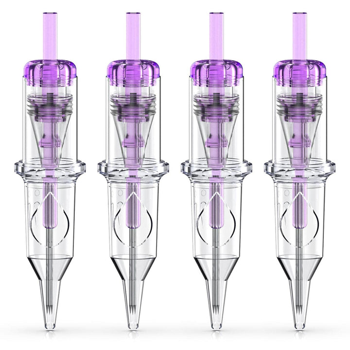 Cartridge Needles, 20Pcs Mixed Sizes 3RL 5RL 5RM 7RM Disposable Tattoo Needles Cartridge round Liner Shader Magnum for Cartridge Tattoo Pen Machine Permanent Makeup Tattoo Supplies