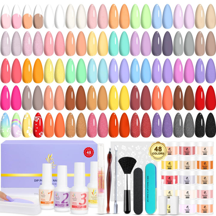 Dip Powder Liquid Set, Dipping Powder Base Top Coat, Activator, Brush Saver J705B