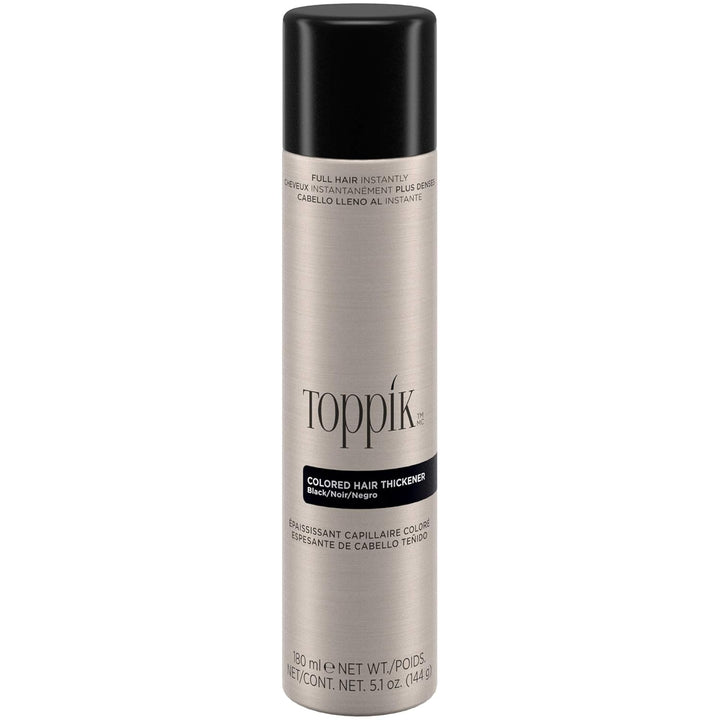 Toppik Colored Hair Thickener, Temporary Hair Color Spray for Root Touchup with Hair Thickening Fibers, 5.1 Oz