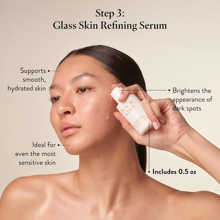 - Glass Skin Discovery Kit (4 Products) - 1 Cleanser, 1 Essence, 1 Serum & 1 Cream - Skin Care Set - Acne Routine - Travel Essentials - Self Care - Vegan & Cruelty Free - Korean Beauty