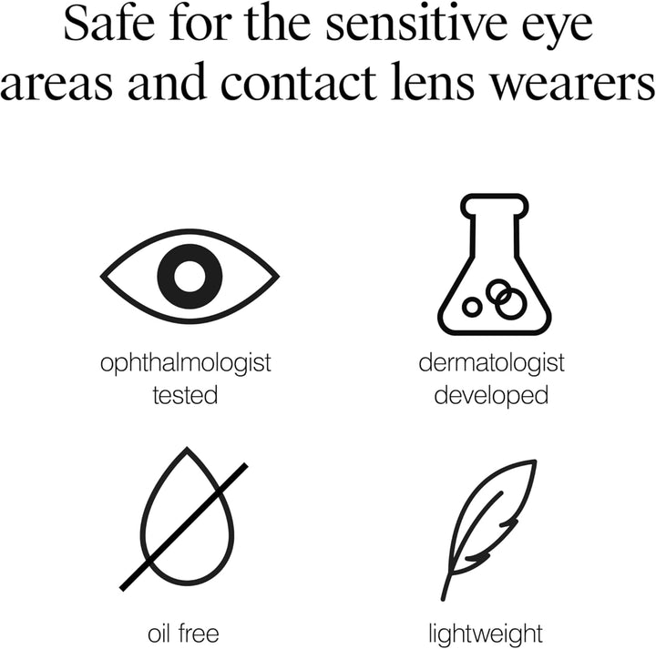 Gentle Oil-Free Eye Makeup Remover & Cleanser for Sensitive Eyes, Non-Greasy Makeup Remover, Waterproof Mascara Remover, Dermatologist & Ophthalmologist Tested, 5.5 Fl. Oz