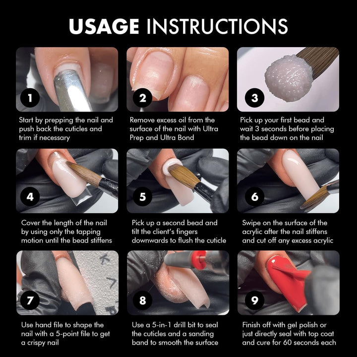 Acrylic Powder - 56G/2Oz Nail Cover for Extension, Perfect for Professional Private Nail Technicians - Color: Rose Petal