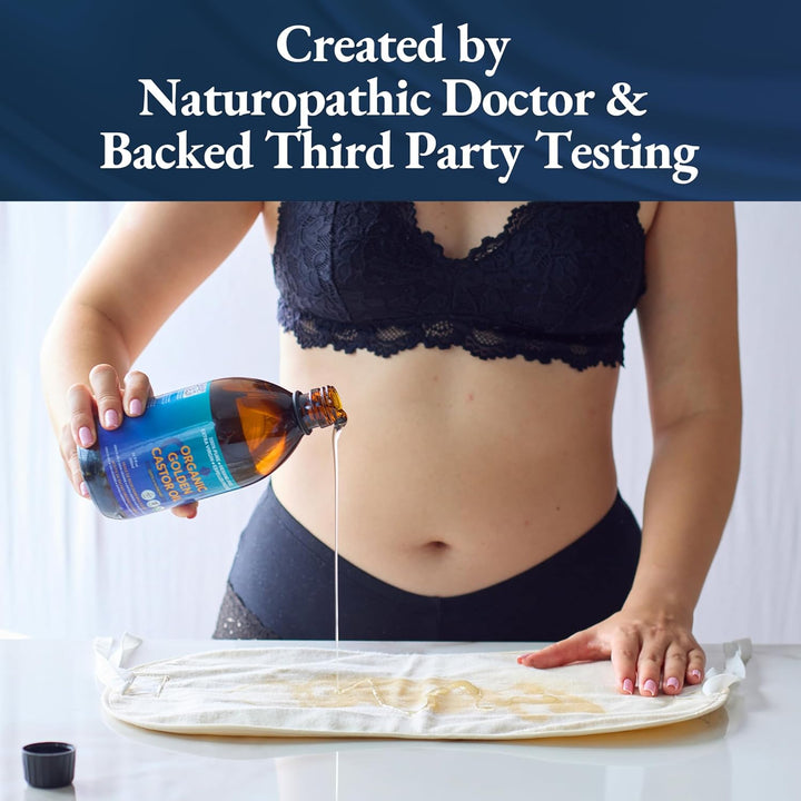 Organic Golden Castor Oil | 100% Pure for Hair, Skin, Nails, Brows & Lashes | Hexane-Free | USDA Certified [16.9Oz (500Ml)]