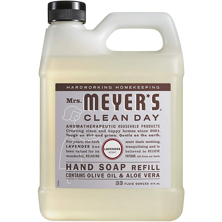 CLEAN DAY Liquid Hand Soap Refill, Cruelty Free and Biodegradable Formula, Lavender Scent, 33 Fl Oz (Pack of 1)