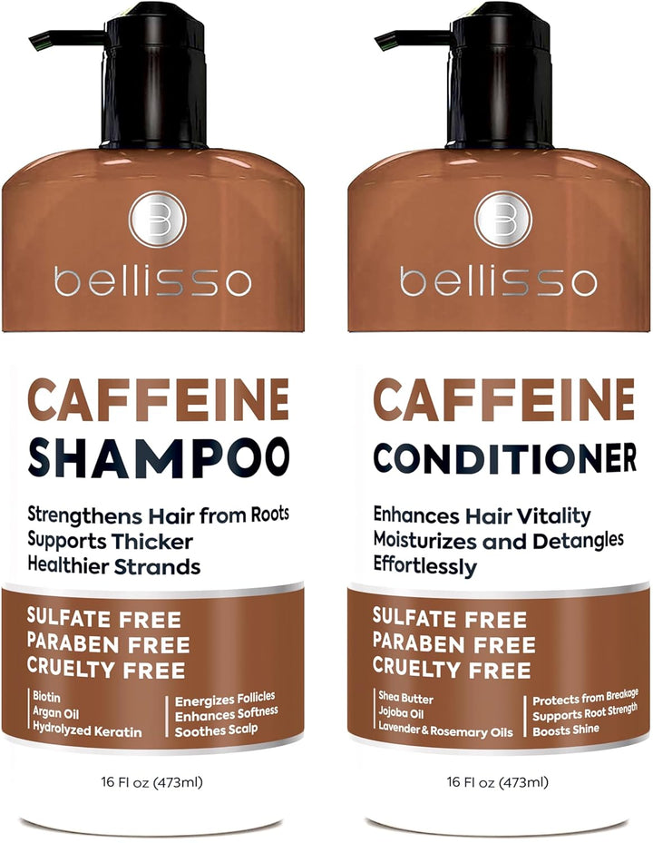 Biotin Shampoo and Conditioner Set - Sulfate and Paraben Free Treatment for Men and Women - Hair Thickening Volumizing Products to Help Boost Thinning Hair with Added Keratin