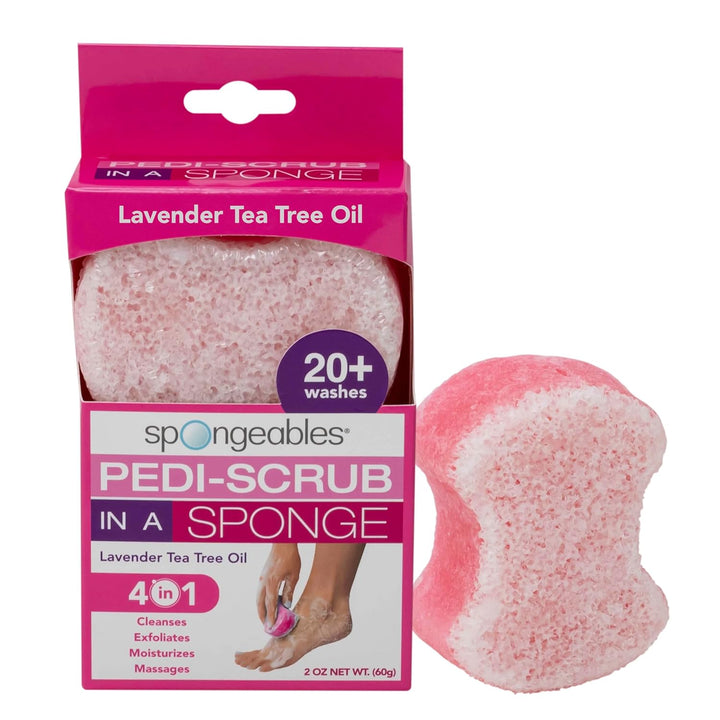 Spongables Pedi Scrub Foot Exfoliating 20+ Wash Sponge