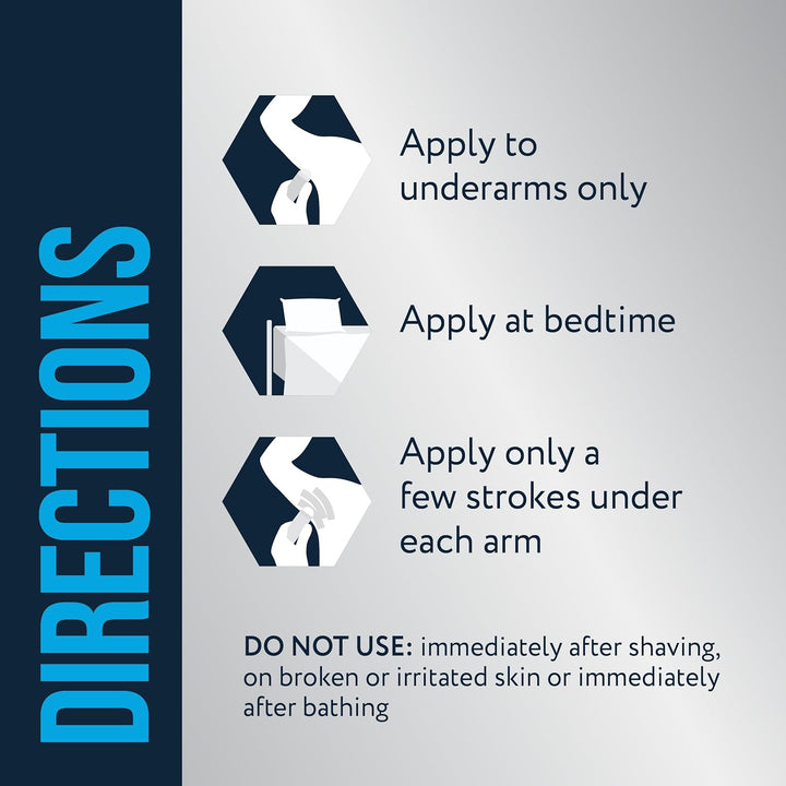 Prescription-Strength Clinical Antiperspirant Roll-On for Hyperhidrosis - 72-Hour Sweat Protection - Fragrance-Free - Doctor-Recommended for Men & Women - 1.2 Fl Oz