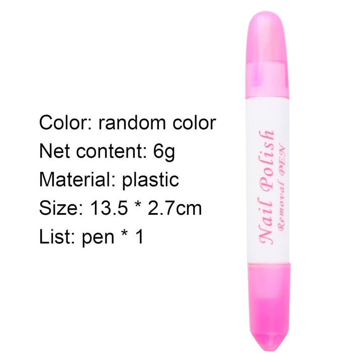 1Pc Nail Erase Pen Removable Head Nails Polish Cleaning Plastic Manicure Corrector Pens for Manicure Fingernail Home Salon Use Nails Polish,Foot, Hand and Nails Care Nail Art Pens (Pink 6G)