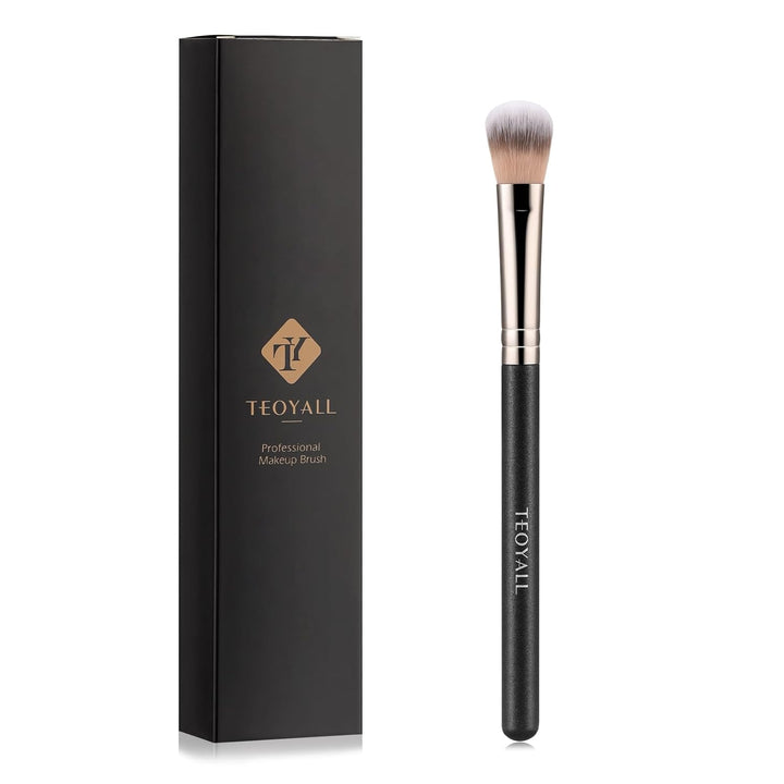 Domed Cheek Brush, Medium Precision Brush Head with Dense Synthetic Bristles for Contour Bronzer Blush with Loose Powder Cream