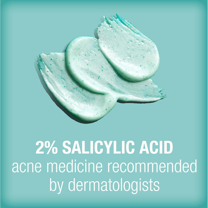 Oil-Free Acne Stress Control Power-Clear Scrub, 2% Salicylic Acid for Acne-Prone Skin, Exfoliating Daily Facial Scrub, 4.2 Fl. Oz