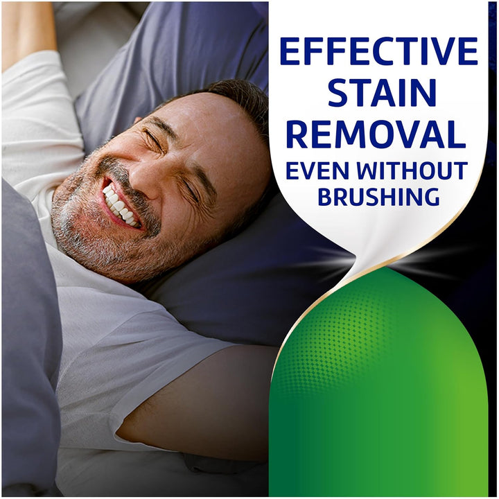 Overnight Whitening Antibacterial Dental Appliance Cleanser Tablets, 90 Count (2 Pack)