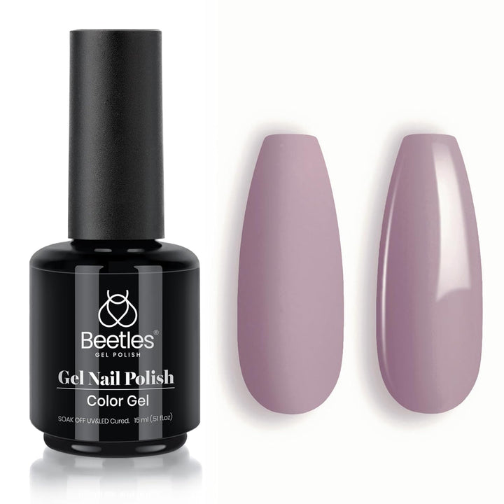 Beetles Black Gel Polish, 1 Pcs 15Ml Audrey Black Nail Polish Color Gel Nail Polish Halloween Nails Soak off Art Manicure Salon DIY Uv Lamp Nail Design Decoration at Home