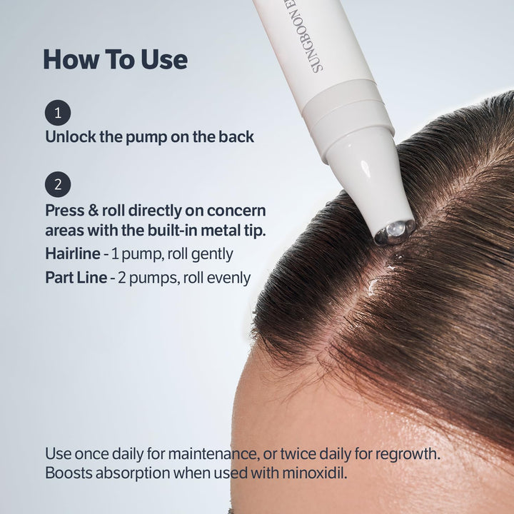 Deep Collagen Retinol Power Boosting Scalp Serum | Roll on Hair Growth, Hair Thickening Serum, Itchy & Dry Scalp Treatment, Caffeine, Biotin, Rosemary – Korean Hair Care, 0.5 Fl Oz