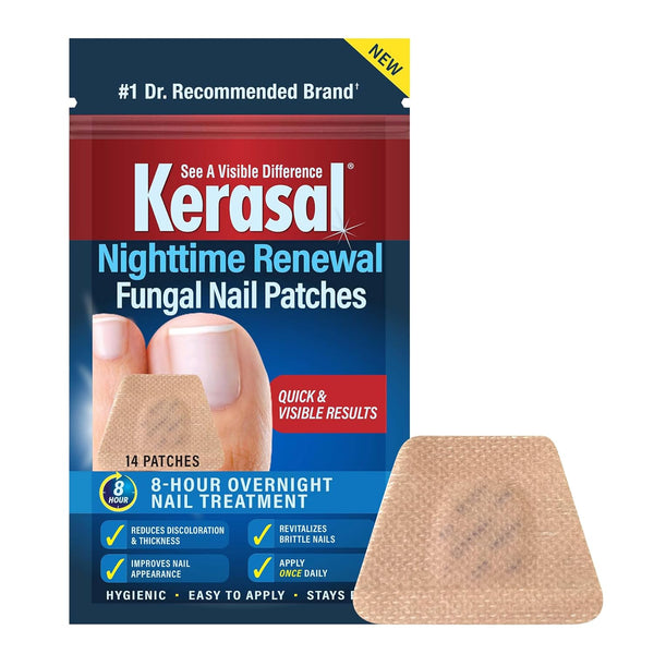 Nighttime Renewal Fungal Nail Patches - 14 Patch - Overnight Repair for Nail Fungus Damage, 8-Hour Treatment Restores Healthy Appearance (Packaging May Vary)