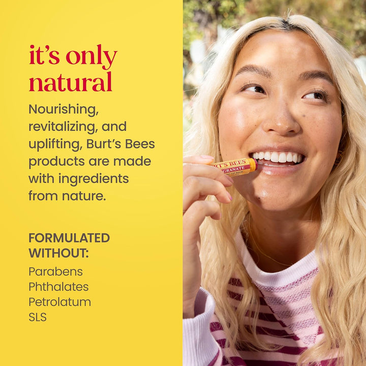 Christmas Gifts - Tips and Toes Kit, 6 Travel Size Products for Stocking Stuffers - Pomegranate Moisturizing Lip Balm, 2 Hand Creams, Foot Cream, Cuticle Cream, and Hand Salve