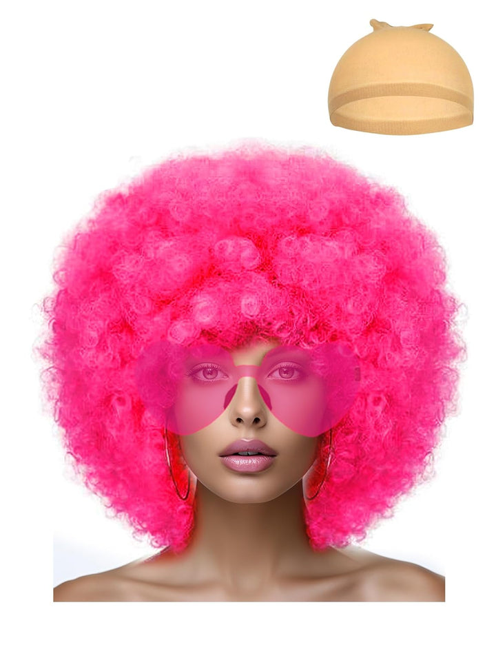 Short Bob Hair Wigs Straight with Flat Bangs Synthetic Colorful Cosplay Daily Party Neon Wig for Women + Free Wig Cap 14" Natural as Real