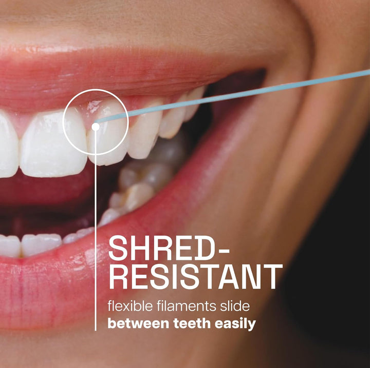 Ultraclean Dental Floss, Mint, Plaque Remover for Teeth, Shred Resistant, Waxed, Easy on Gums & Teeth, Mint, Oral Care, PFAS Free, for Adults & Kids, 6 Pack, 30 Yd