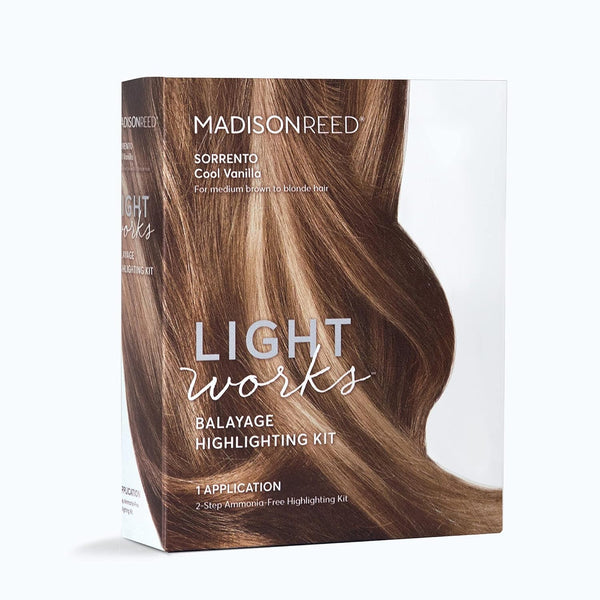 Light Works Balayage Highlighting Kit, Creates Natural-Looking Cool Vanilla Highlights (Sorrento - Blonde), Amonia Free, Cruelty Free, 2 Step Process That Lightens & Tones Hair
