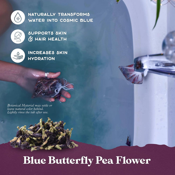 Solar Blend Bath Tea by  | 3 Reviving Bath Soaks with Eucalyptus, Peppermint, Calendula, and Dried Flowers | Self Care Gifts for Women