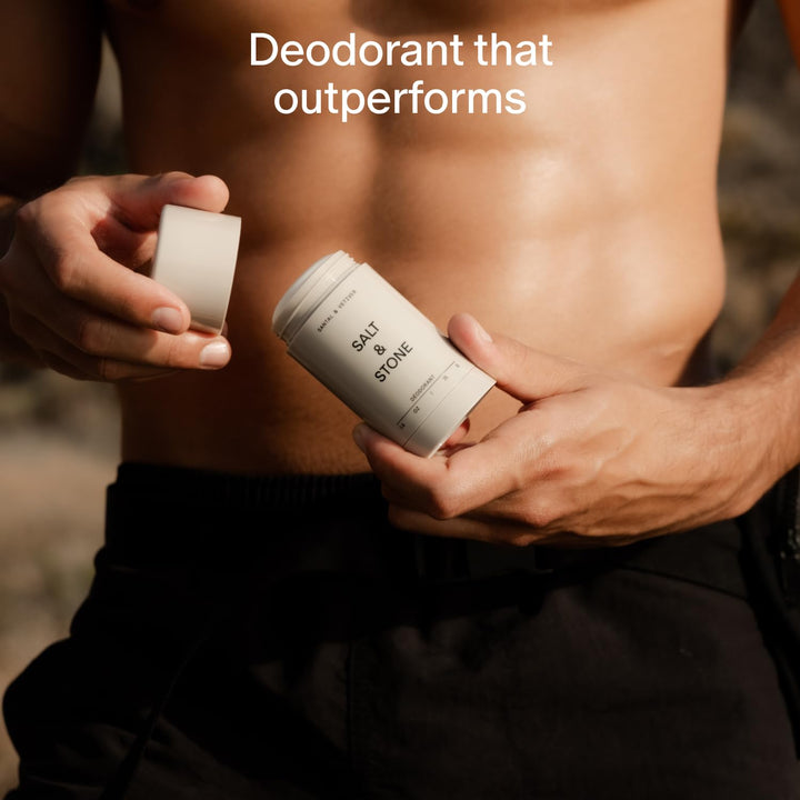 Aluminum Free Deodorant | Extra Strength 48 Hour Protection for Women & Men | Made with Seaweed Extracts, Shea Butter & Prebiotics (Santal & Vetiver)