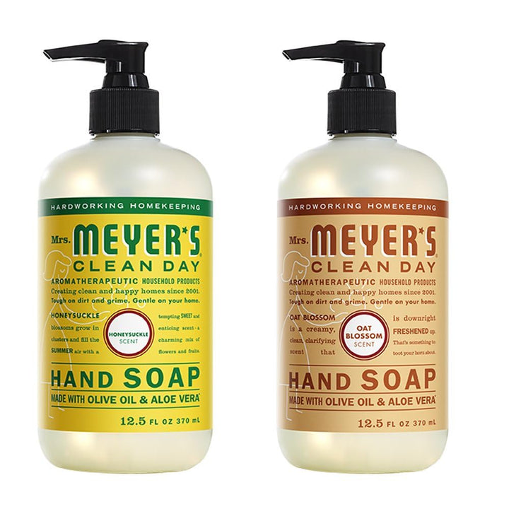 CLEAN DAY Hand Soap, Made with Essential Oils, Biodegradable Formula, Rain Water, 12.5 Fl. Oz - Pack of 3