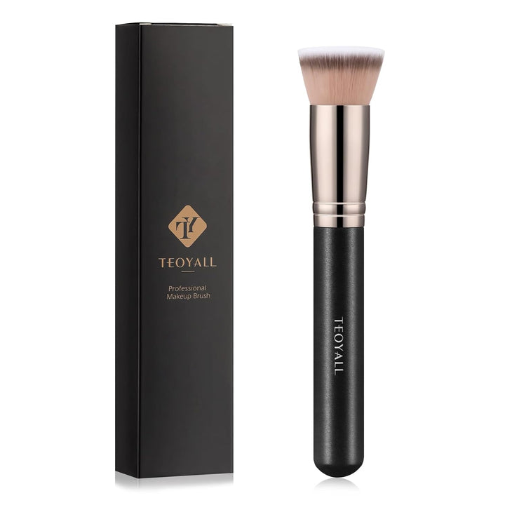 Domed Cheek Brush, Medium Precision Brush Head with Dense Synthetic Bristles for Contour Bronzer Blush with Loose Powder Cream