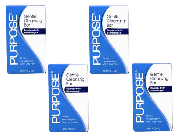 Gentle Cleansing Bar, Oil Free - 6 Oz, Pack of 4